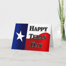 Texas Independence Day Card Karte