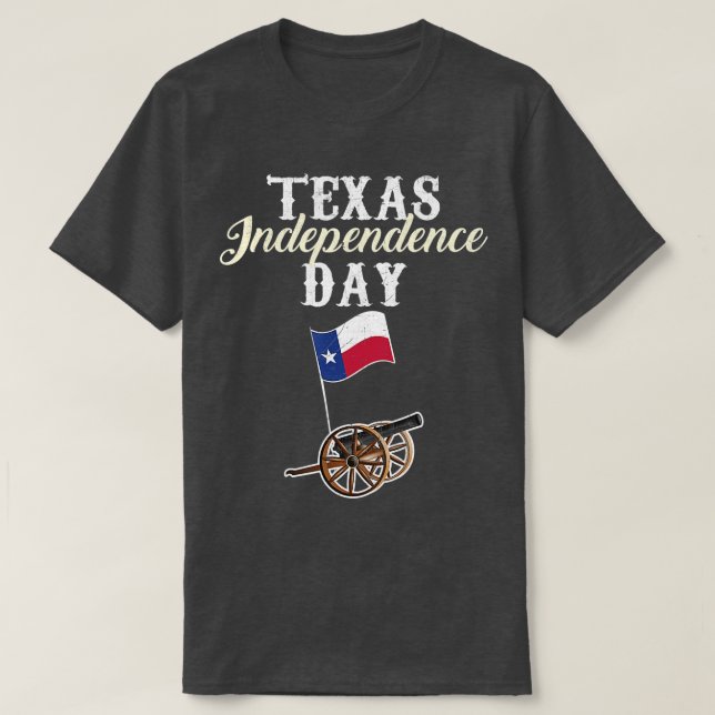 Texas Independence Day Historical State T-Shirt (Design vorne)
