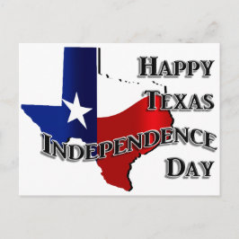 Texas Independence Day Postkarte