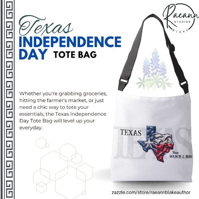 Texas Independence Day Tote Bag Tragetaschen Mit Langen Trägern (Von Creator hochgeladen)