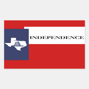 Texas Independence - Lone Star Flag Gadsden Rechteckiger Aufkleber