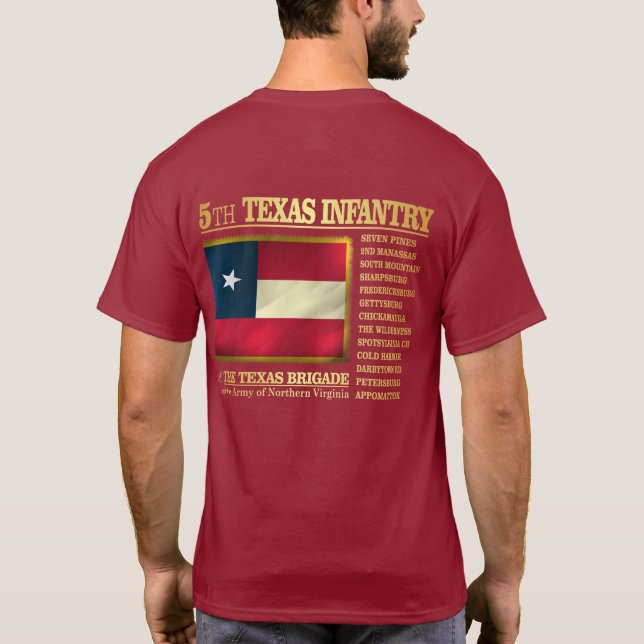 Texas Infantry (BA2) T-Shirt (Rückseite)