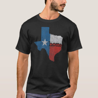Texas ist Zuhause Distressed Map Staat T-Shirt