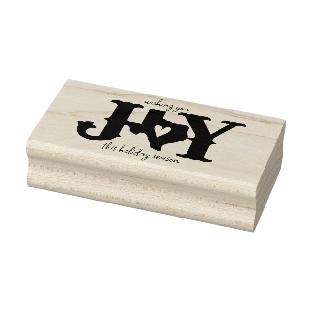 Texas JOY Foto Holiday Gummistempel (Stempel)