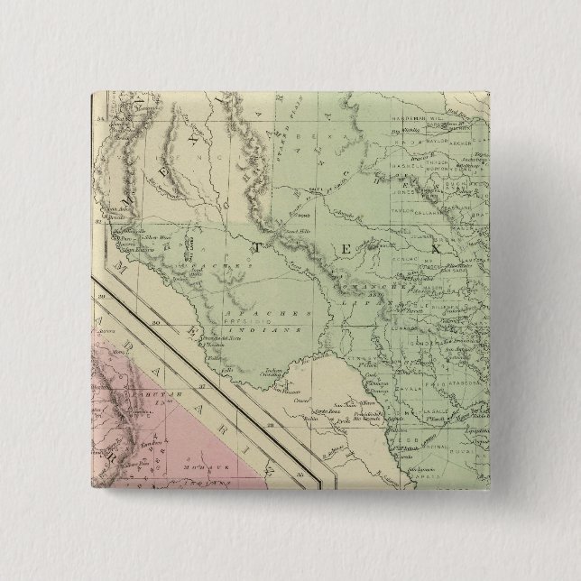 Texas, Kalifornien Button (Vorderseite)