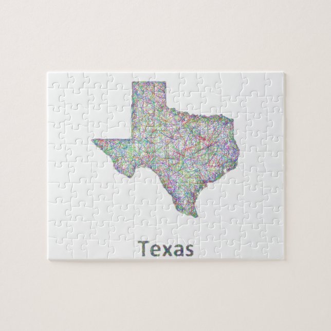 Texas-Karte (Horizontal)