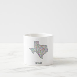 Texas-Karte Espressotasse