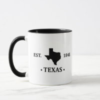 Texas Karte schwarz auf den einsamen Staat