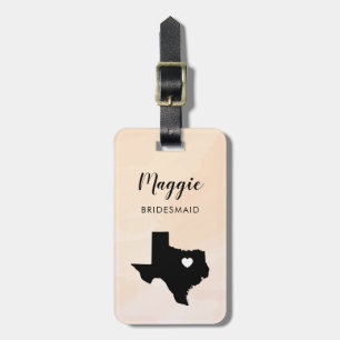 Texas-Karten-Gepäck-Umbau, Wedding Gepäckanhänger