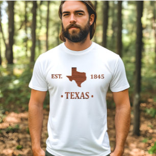 Texas kartografiert den einsamen Staat T-Shirt