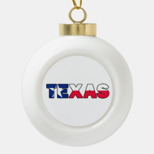 Texas Keramik Kugel-Ornament