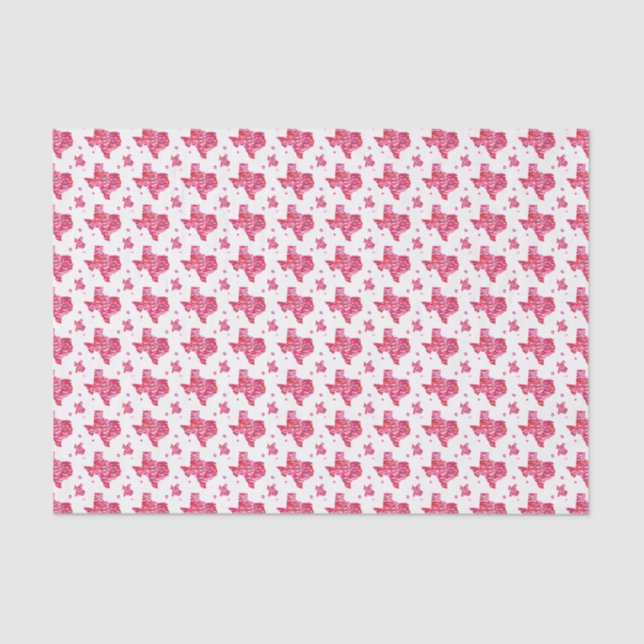Texas Kisses Pattern Seidenpapier (Vorderseite)