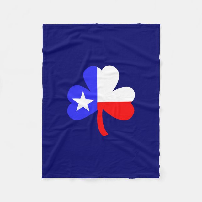 Texas Kleeblatt Fleecedecke (Vorderseite)