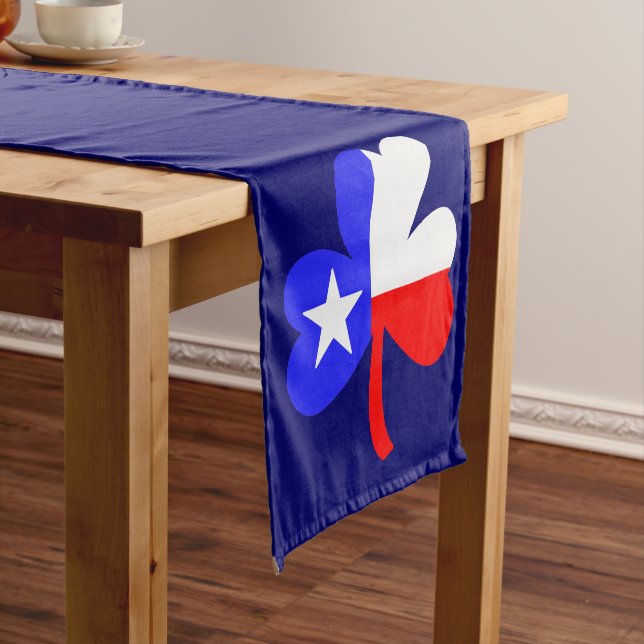 Texas Kleeblatt Kurz Table Runner Kurzer Tischläufer (Beispiel)