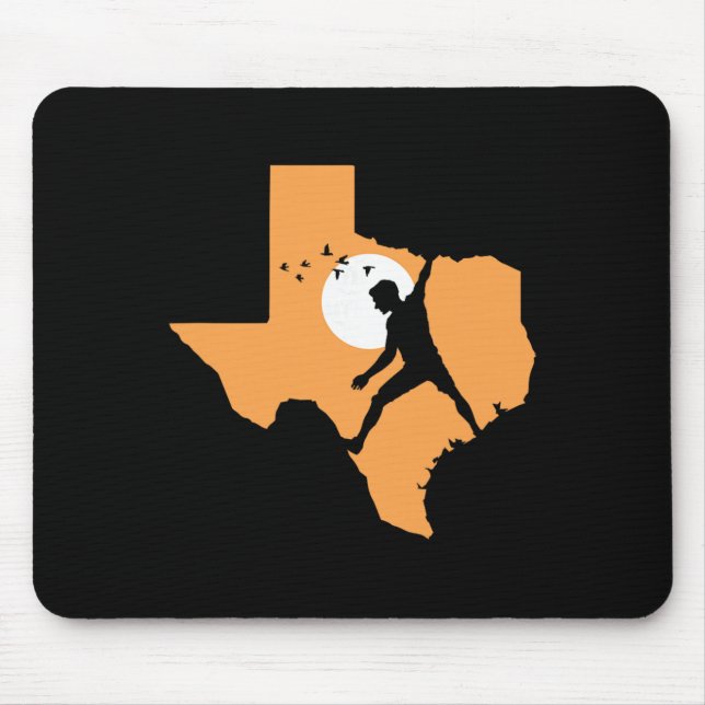 Texas Kletter Bouldering Hobby Fels Mousepad (Vorne)