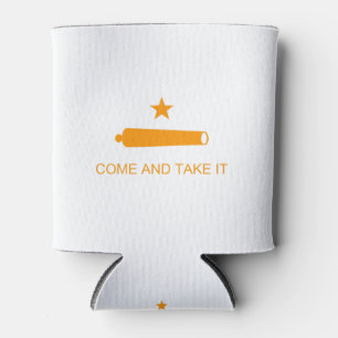 Texas kommen und nehmen Sie es Flagge - Orange Dosenkühler