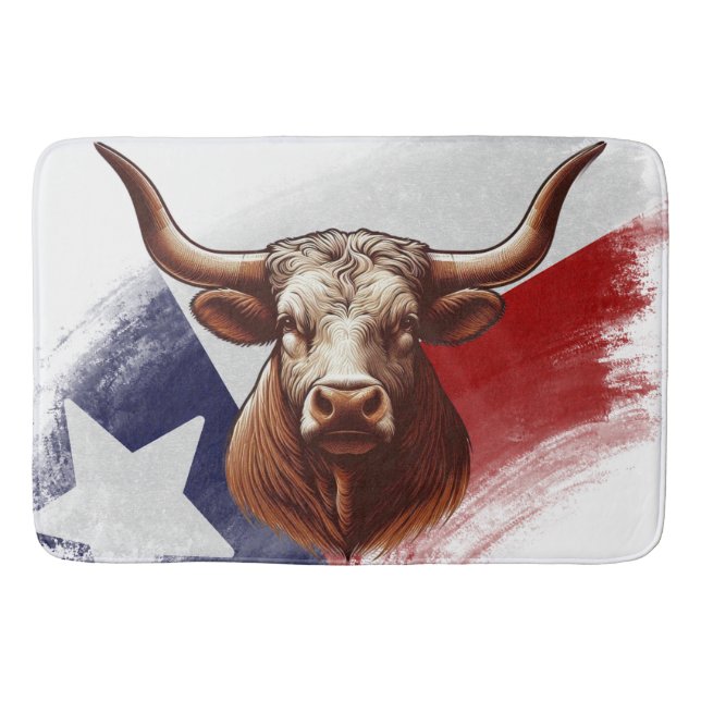 Texas-Langhornkuh Badematte (Vorderseite)
