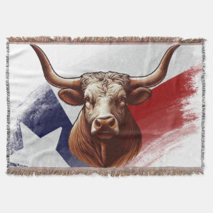 Texas-Langhornkuh Decke