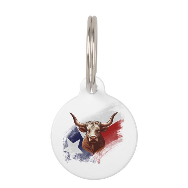 Texas-Langhornkuh Haustiermarke (Vorderseite)