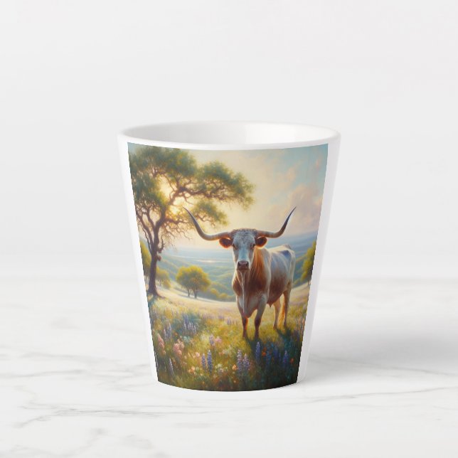 Texas-Langhornkuh Milchtasse (Vorderseite)