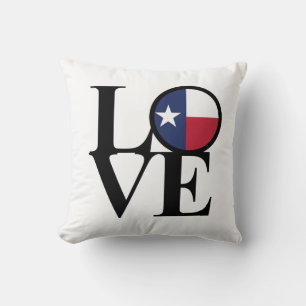 Texas LIEBE Throw Kissen