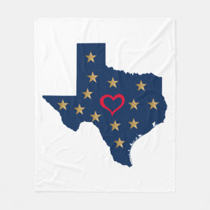 Texas Liebe und Sterne im einsamen Star Stat Fleecedecke