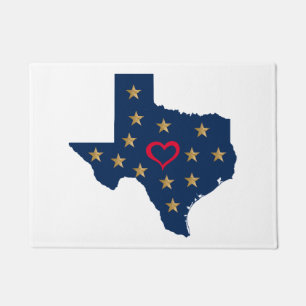 Texas Liebe und Sterne im einsamen Star Stat Fußmatte