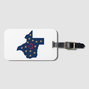 Texas Liebe und Sterne im einsamen Star Stat Gepäckanhänger