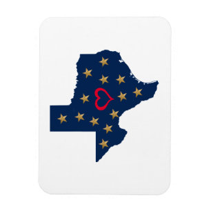 Texas Liebe und Sterne im einsamen Star Stat Magnet