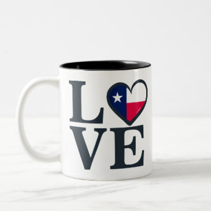Texas-Liebe Zweifarbige Tasse