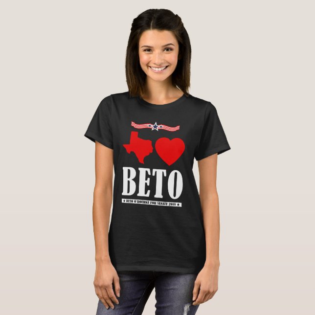 Texas-Lieben Beto Shirt Beto O'Rourke Senat 2018 (Vorne ganz)
