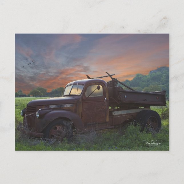 Texas-Lieferwagen Postkarte (Vorderseite)