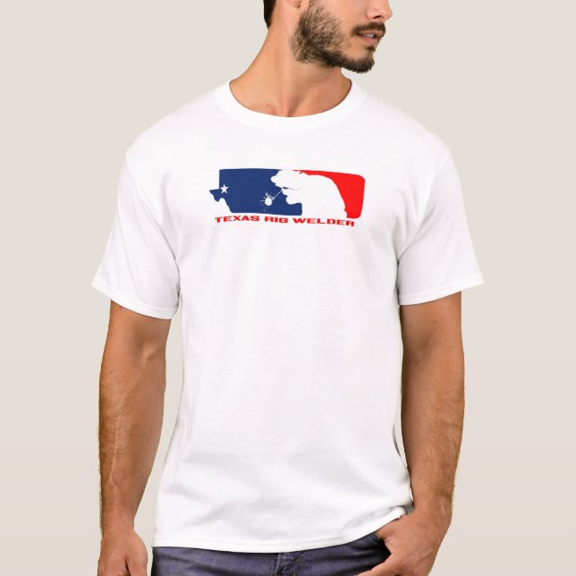 Texas"Liga-Reihen-" Anlage-Schweißer-T - Shirt (Vorderseite)