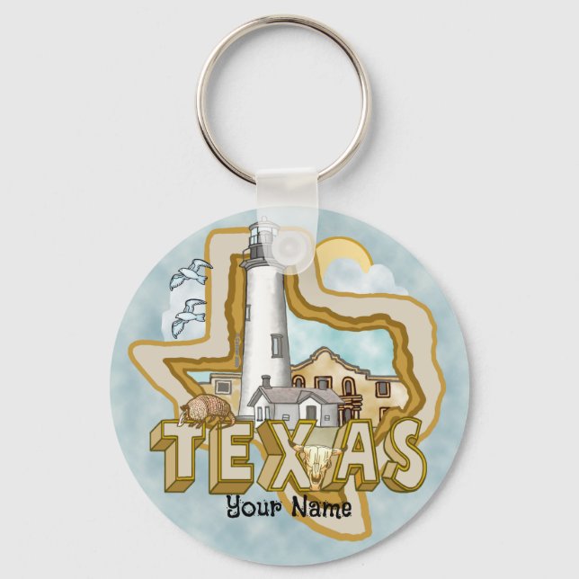 Texas Lighthouse Schlüsselanhänger (Vorderseite)