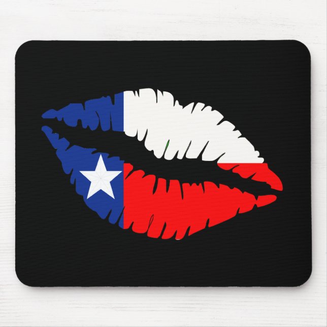 Texas-Lippen Mousepad (Vorne)