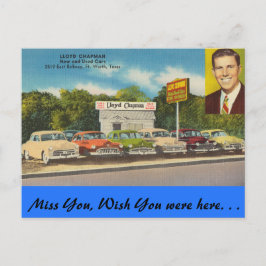 Texas, Lloyd Chapman Auto, Fort Worth Postkarte