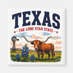 Texas Lone Star Abenteuer Magnet