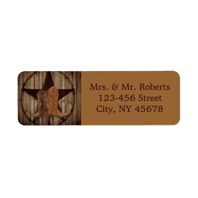 Texas Lone Star Country Western Cowboy Wedding (Vorne)