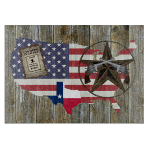 Texas Lone Star Dueling Pistolen am meisten Gewoll Schneidebrett