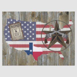 Texas Lone Star Dueling Pistolen am meisten Gewoll Seidenpapier