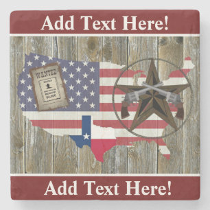 Texas Lone Star Dueling Pistolen am meisten Gewoll Steinuntersetzer