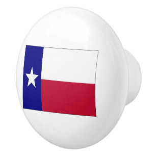Texas Lone Star Flag Keramikknauf