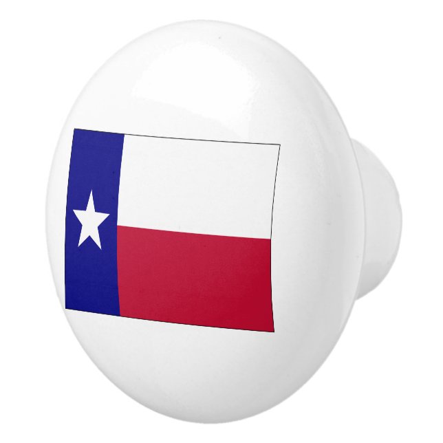 Texas Lone Star Flag Keramikknauf (Rechts)