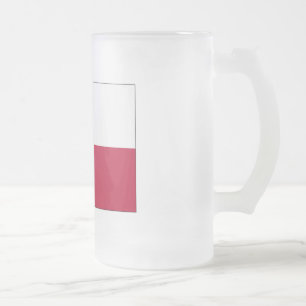 Texas Lone Star Flag Mattglas Bierglas