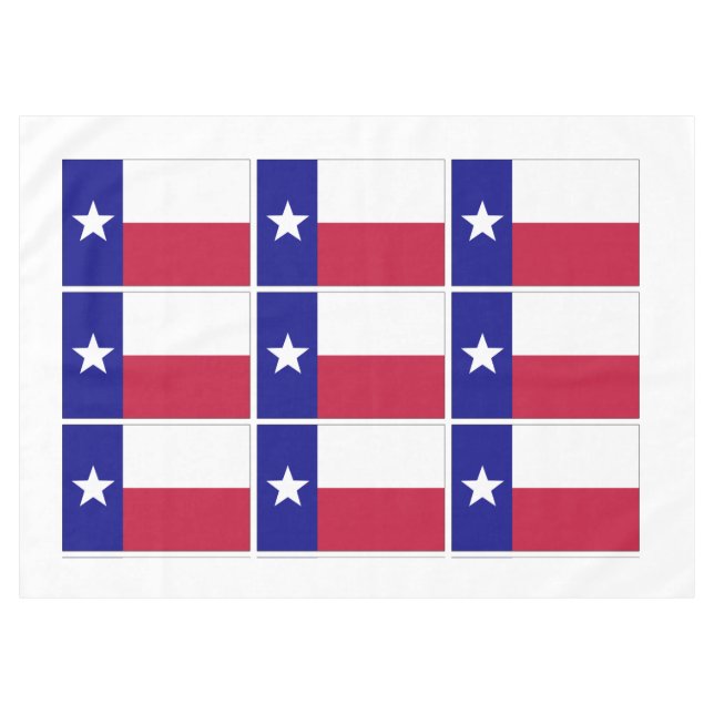 Texas-Lone-Star-Flagge Tischdecke (Vorderseite (Horizontal))