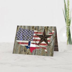 Texas Lone Star - Flaggenplan Karte