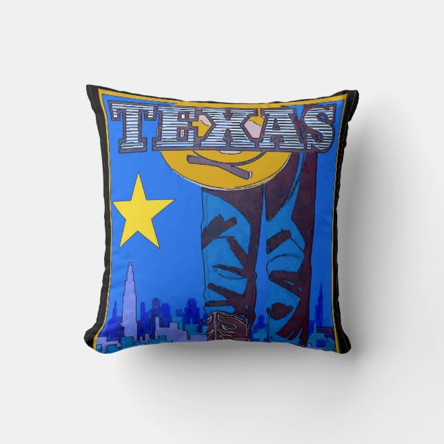 Texas Lone Star Kissen (Vorderseite)