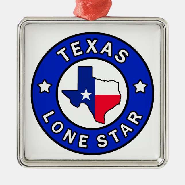 Texas Lone Star Ornament Aus Metall (Vorne)
