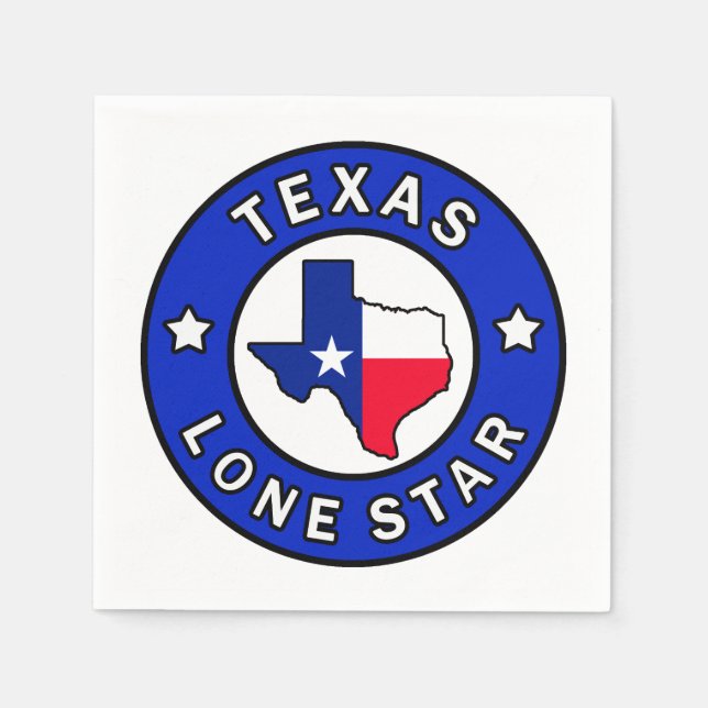 Texas Lone Star Serviette (Vorderseite)