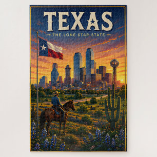 Texas Lone Star Skyline Wüstenuntergang Abenteuer